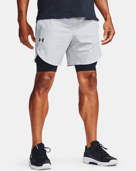 Men's UA Stretch Woven Shorts, Gray, pdpMainDesktop image number 1